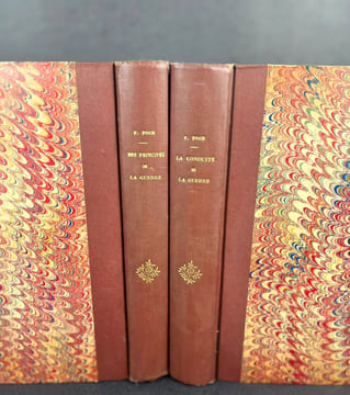 Des principes de la guerre, De la conduite de la guerre (lot de 2 livres). Maréchal Ferdinand Foch