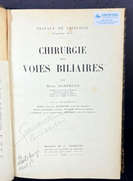 Chirurgie des voies biliaires. Henri Hartmann et al.