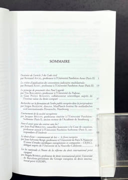 Mélanges en l'honneur de Paul Lagarde. Le droit international privé : esprit et méthodes. Bertrand Ancel et al.