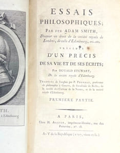 Essais philosophiques d'Adam Smith. Précédés d'un Précis de sa vie et de ses écrits