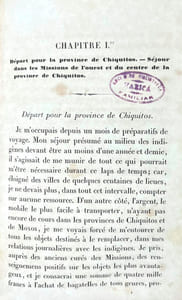 Fragment d'un voyage au centre de l'Amérique Méridionale; contenant des considérations sur la navigation de l'Amazone et de la Plata, et sur les anciennes missions des provinces de Chiquitos et de Moxos (Bolivia)