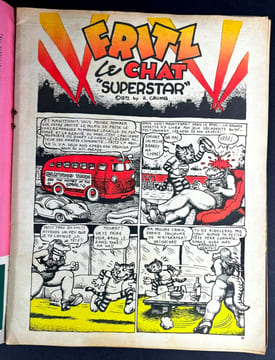 Lot de numéros de Hara-Kiri et de magazines liés au dessinateur américain Robert Crumb. Robert Crumb, Cabu, Reiser, Professeur Choron