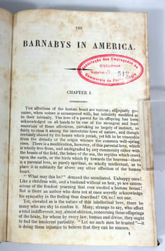 The Barnabys in America, or
Adventures of the Widow Wedded. Frances Trollope