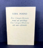 &Ecirc;tre Citoyen Romain &eacute;tait un privil&egrave;ge. &Ecirc;tre Citoyen Moderne est une calamit&eacute;. Ezra Pound
