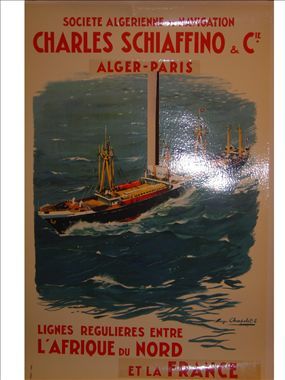 SOCIETE ALGERIENNE DE NAVIGATION
CHARLES SCHIAFFINO
ALGER-PARIS. CHAPELET Roger