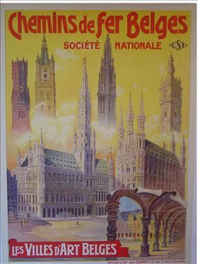 CHEMINS DE FER BELGES
LES VILLES D’ART BELGES. RADER S.