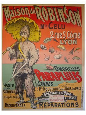 MAISON DU ROBINSON
OMBRELLES, PARAPLUIES, CANNES. 