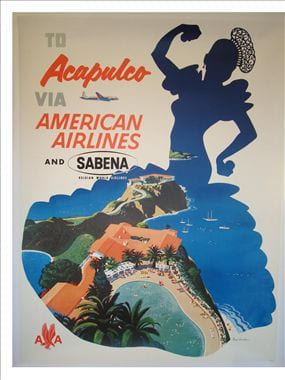 TO ACAPULCO
VIA AMERICAN AIRLINES AND SABENA. LUDEKENS Fred