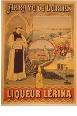 ABBAYE DE LERINS
PRES DE CANNES
LIQUEUR LERINA. 