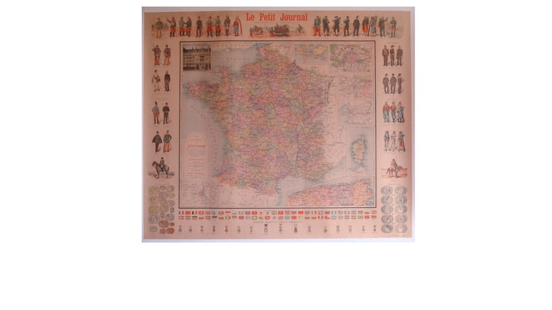 LE PETIT JOURNAL
UNIFORMES DE L’ARMEE FRANCAISE
CARTE DE LA FRANCE. GUIBAL A.
