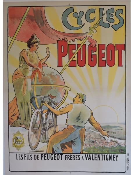 CYCLES PEUGEOT
LES FILS DE PEUGEOT FRERES A VALENTIGNEY. VAVASSEUR Eug&egrave;ne