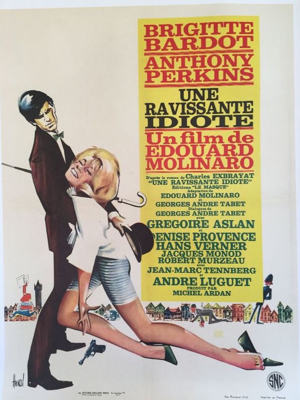 UNE RAVISSANTE IDIOTE
Film d’Edouard Molinaro
Avec Brigitte Bardot et Anthony Perkins. HUREL