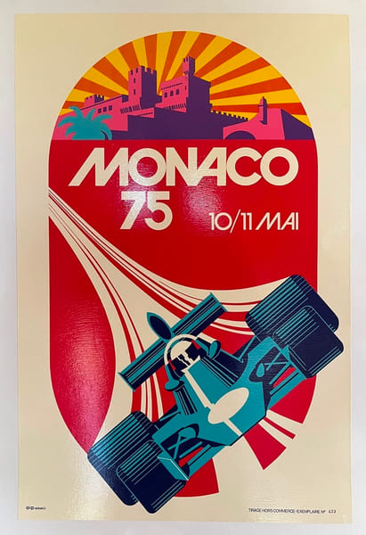 33&egrave;me GRAND PRIX MONACO 
10/11 MAI 1975. 