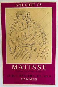 MATISSE
GALERIE 65 – CANNES