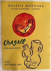 CHAGALL
CERAMIQUES
GALERIE MADOURA – CANNES