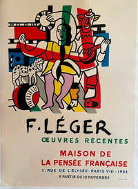 FERNAND LEGER
OEUVRES RECENTES
MAISON DE LA PENSEE FRANCAISE