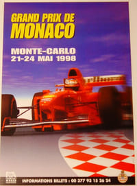 F1 GRAND PRIX DE MONACO 21-24 MAI 1998