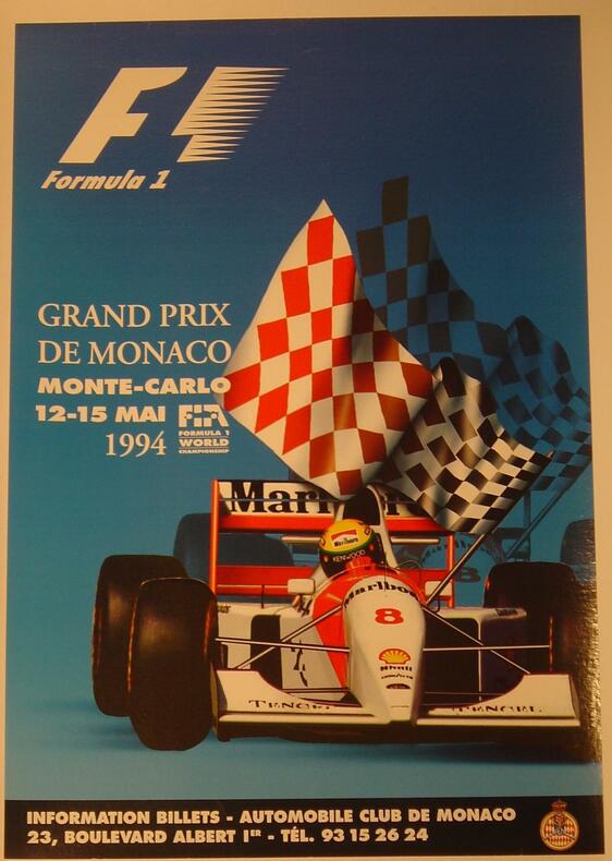 F1  GRAND PRIX DE MONACO
12-15 MAI 1994. 