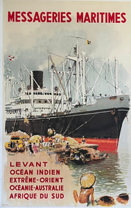 MESSAGERIES MARITIMES
LEVANT, OCEAN INDIEN, EXTREME-ORIENT, OCEANIE-AUSTRALIE, AFRIQUE DU SUD