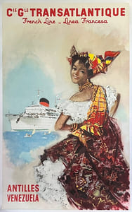 COMPAGNIE GENERALE TRANSATLANTIQUE
French Line – Linea Francesa
ANTILLES, VENEZUELA