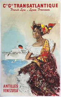 COMPAGNIE GENERALE TRANSATLANTIQUE
French Line – Linea Francesa
ANTILLES, VENEZUELA