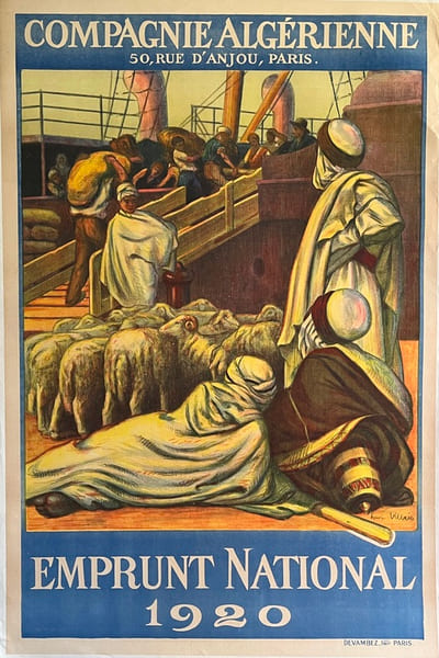 COMPAGNIE ALGERIENNE
EMPRUNT NATIONAL 1920. VILLAIN Henri