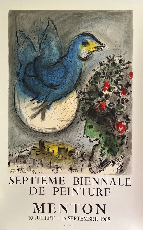 L’OISEAU BLEU
SEPTIEME BIENNALE DE PEINTURE, MENTON. CHAGALL Marc