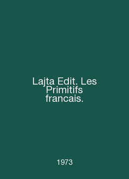 Lajta Edit. Les Primitifs francais. In French /Lajta Edit. Les Primitifs franca. undefined