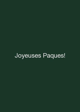 Joyeuses Paques In English /Joyeuses Paques. undefined