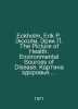 Eckholm, Erik Eckholm, Eric The Picture of Health. Environmental Sources of Dis. 
