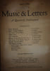 Music and Letters. 