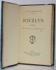Jocelyn &Eacute;pisode Journal trouv&eacute; chez un cur&eacute; de village. . LAMARTINE Alphonse de. 