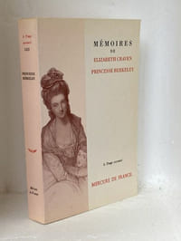 Mémoires de Elizabeth Craven Princesse Berkeley