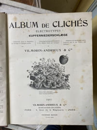 ALBUM DE CLICHES electrotypes Kupferniederschlaege Comprenant toutes les illustrations des Ouvrages et Catalogues publiés