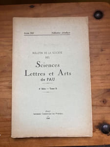 Bulletin de la Société des Sciences Lettres et Arts de Pau 4e série Tome II 1968