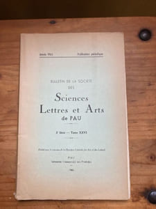 Bulletin de la Société des Sciences Lettres et Arts de Pau 3e série Tome XXVI 1966