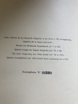 LA ROCHELLE DISPARUE. COUNEAU Emile Texte et Illustrations
