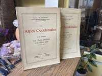 LES ALPES OCCIDENTALES - Sept tomes en 11 volumes ( les deux volumes du tomes six sont reliés ensemble)