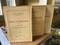 LES ALPES OCCIDENTALES - Sept tomes en 11 volumes ( les deux volumes du tomes six sont reliés ensemble)