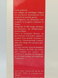 1920... Le Périgord voit rouge 