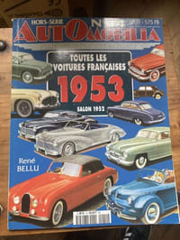 AUTOMOBILIA Hors-série n°14 Toutes les voitures françaises 1953 Salon 1952
