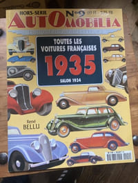 AUTOMOBILIA Hors-série n°9 Toutes les voitures françaises 1935 Salon 1934