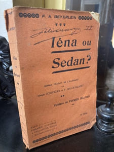Iéna ou Sedan ? Roman traduit de l'allemand par Joseph Schroeder et P. Bruck-Gilbert