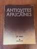 ANTIQUITES AFRICAINES Tome 25 - 1989. COLLECTIF - [Archéologie]