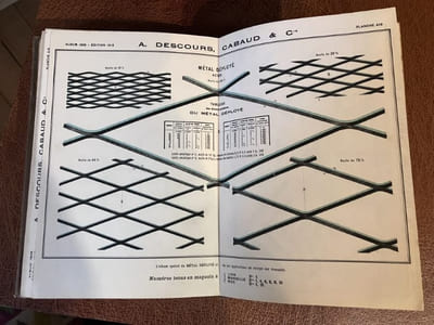 Album des Fers et Aciers. Ancienne Maison César Dufournel et Fils. A. DESCOURS, CABAUD et Cie. Lyon (Marseille, Nice, Roanne, Saïgon, Haïphong, Hanoï, Pnom-Penh, Buenos-Ayres. Agence à Anvers pour l'Exportation). ALBUM 1905, édition 1913.