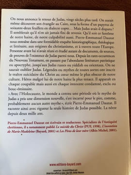 JUDAS De l'Evangile à l'Holocauste . [Religion] DAUZAT Pierre-Emmanuel