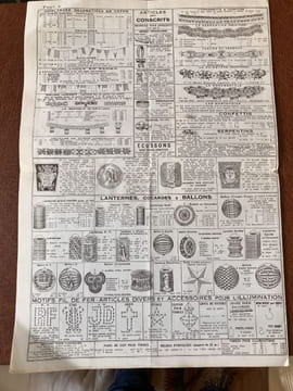 Catalogue Etablissements FABRE. Monteux (Vaucluse). Maison de pyrotechnie fondée en 1833 la plus importante de la région. FEUX D'ARTIFICE, Drapeaux & ...