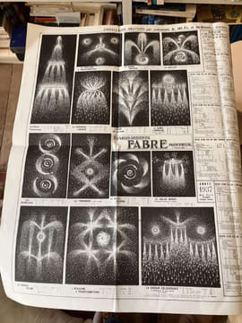 Catalogue Etablissements FABRE. Monteux (Vaucluse). Maison de pyrotechnie fondée en 1833 la plus importante de la région. FEUX D'ARTIFICE, Drapeaux & ...