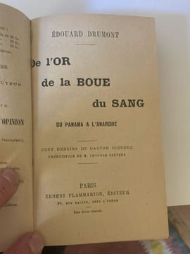 DE L'OR DE LA BOUE DU SANG. Du Panama à l'Anarchie. DRUMONT Edouard - COINDRE Gaston