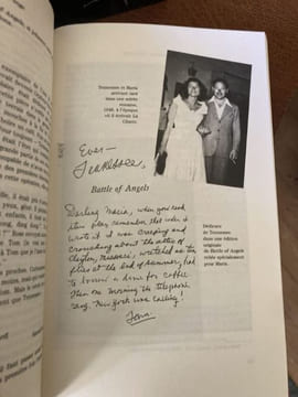 A CINQ HEURES MON ANGE. Lettres à Maria St Just (1948-1982). Préface d'Elia Kazan. WILLIAMS Tennessee - [Littérature Américaine]